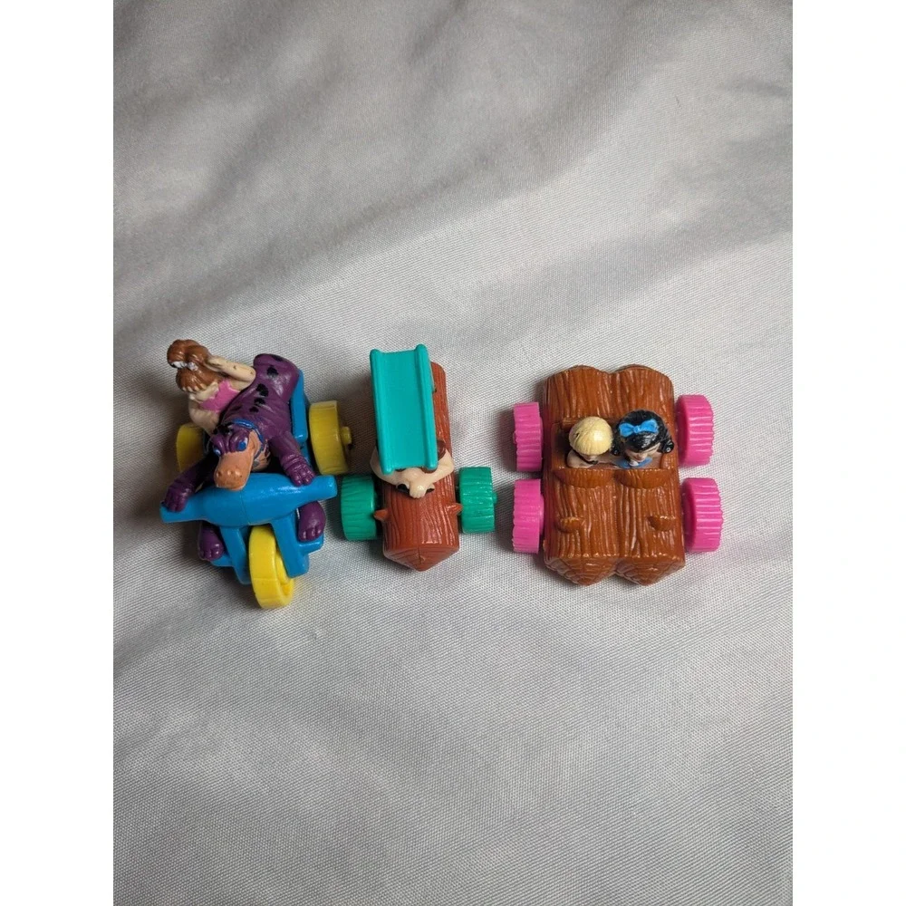 Vintage Flinstone Car Toy Lot - 3 Pieces‎